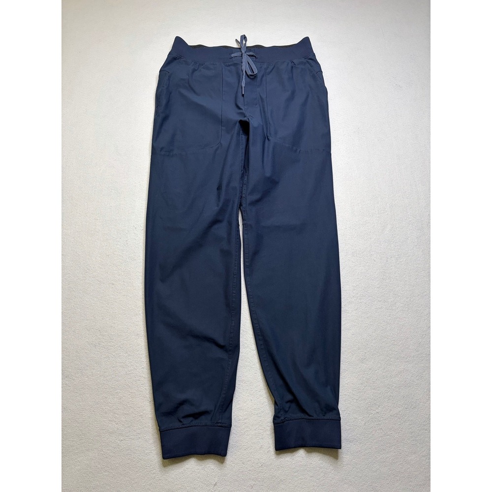 Lululemon ABC Jogger Men L Navy Blue Warpstreme Tapered‎ Athletic Pants LM5AOTS